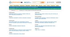 Desktop Screenshot of pricemania.no