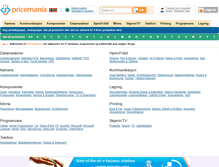 Tablet Screenshot of pricemania.no