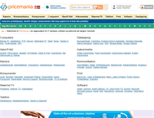 Tablet Screenshot of pricemania.dk