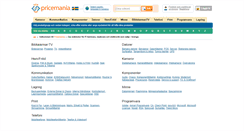 Desktop Screenshot of pricemania.se