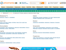Tablet Screenshot of pricemania.se